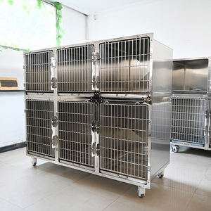 <span class=keywords><strong>Cage</strong></span> pour animaux de compagnie en acier inoxydable Sus304 à 5 compartiments pour clinique vétérinaire - Product Image 4