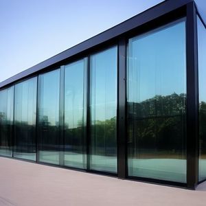 Porte coulissante en aluminium avec isolation phonique stratifiée anti-choc 5+27A+5mm, verre trempé pour balcon, patio, salle de bain, serre - Product Image 6
