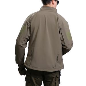 Logo personnalisé Tactique Zip Imperméable Randonnée Camping Respirant Chaud Extérieur Veste Soft Shell pour Hommes - Product Image 2