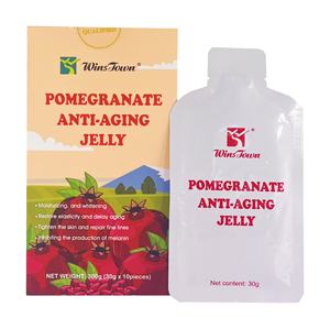 Granada roja colágeno delicioso jarabe de fruta sabor jalea caramelo fruta jalea palo delicioso pudín jalea de fruta - Product Image 2