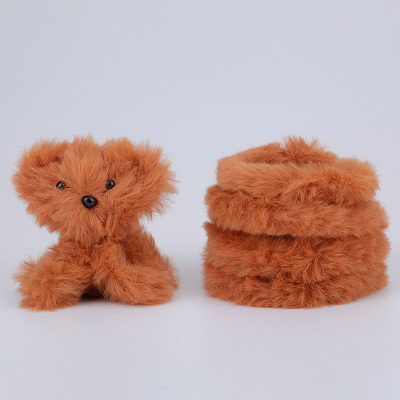 ขนกระต่าย20มม. #62สีแดงทอง