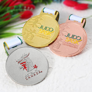Medaglie personalizzate oro argento smalto rame lega di zinco metallo medaglie sportive Judo Jiu Jitsu <span class=keywords><strong>Ju</strong></span> Jutsu arti marziali medagliate Deportivas - Product Image 3