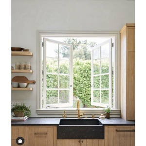 Ba cửa sổ bằng kính âm thanh bằng chứng bão tác động PVC/uPVC cửa sổ trượt với lưới chống muỗi - Product Image 6