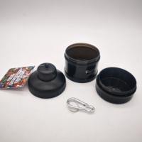 Porte-clés en poudre de protéines et en supplément, conteneur Portable pour la salle de sport, les entraînements, le Fitness et les voyages avec stockage de pilules
