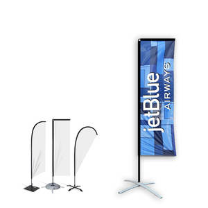 Producto personalizado al aire libre parque Feria Comercial playa Rectangular pluma lágrima <span class=keywords><strong>Promo</strong></span> soporte banderas para pancartas negocios peluquero - Product Image 6