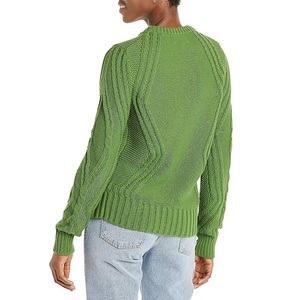 Pulls pour femmes robe pull à rayures à la main tricoté multicolore Vintage pull personnalisé pull rond ou col en V pull femme de BD - Product Image 3