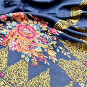 Chal Jamawar de Jacquard Floral de Lujo, Fabricante Personalizado, Suave, Transpirable, Tejido, Etnico, de Moda, para Invierno, Venta al Por Mayor - Product Image 3