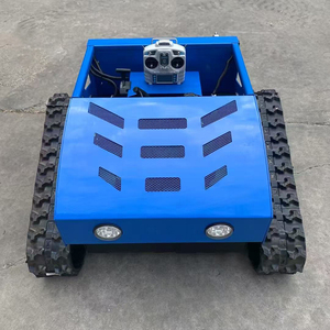 ガソリン駆動自動チェーントラック4-Strockリモートコントロール除草ロボット農場用草をすばやく正確に切断 - Product Image 4