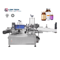 Machine d'étiquetage automatique de bouteilles LOM TECH, machine d'étiquetage de bouteilles PET, machine d'étiquetage de bouteilles liquides de bureau