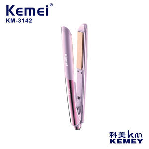 Plancha de Pelo Kemei de 30 cm y 4 cm con Control de Temperatura de Iones Negativos, Rizador Eléctrico Violeta - Product Image 4