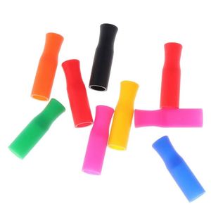 Custom Anti-Burn Teeth Protector Tumbler Bulk <b>Reusable</b> Silicone <b>Straw</b> Tips Cover Dust-proof Cute Topper Charms Bar Accessories - Product Image 4