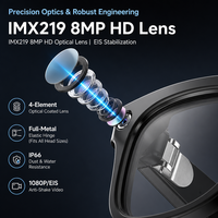 Lunettes Intelligentes Électrochromiques W711 avec Caméra 800W, Assistant Vocal de Traduction 100+, Enregistrement Vidéo POV, Lunettes de Soleil IA