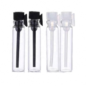 Cosmetic Packaging 0.5ml 1ml Glass <b>Perfume</b> Transparent <b>Sample</b> <b>Bottle</b> Amber Mini Glass Vial - Product Image 1