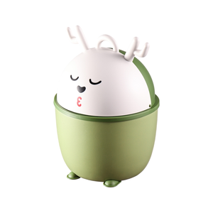 Nouvel arrivage de poubelle de bureau mignon <span class=keywords><strong>petit</strong></span> cerf peut ouvrir le seau de stockage à domicile en matériau PP - Product Image 1