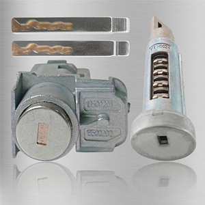Buick Regal LaCrosse Cruze Door <b>Lock</b> Cylinder BK056Q4 Zinc Alloy 2 <b>Keys</b> Light Grey Cylindrical <b>Lock</b> - Product Image 1