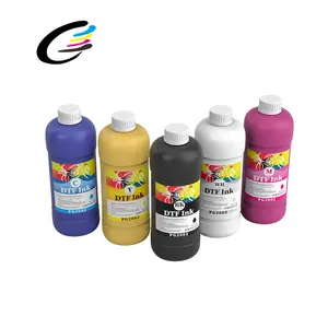 FCOLOR 1000ml Kit warna tinta Film DTF pigmen Premium tinta putih untuk 1390 1800 Printer Transfer DTF