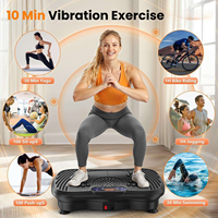 Appareil de fitness à usage domestique en ABS écologique, grande capacité de charge, affichage LED, plaques vibrantes