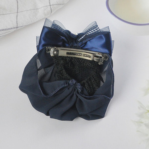 Accessoires pour cheveux pour femmes : Cache-chignon en filet, Filet à cheveux, Décoration nœud, Barrette, Pince à cheveux, Nœud, Fleur - Product Image 3