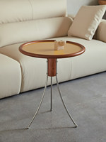 Table d'appoint Jellyfish Stone en acier inoxydable, style vintage, pour salon