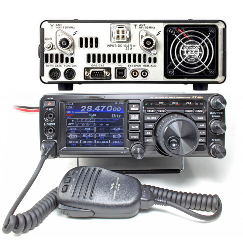 Yaesu FT 991A, фут-991, двойной бандаж, все режимы TFT, сенсорный экран HF VHF UHF ham CB, автомобильный радиоприемопередатчик, рация