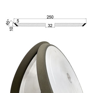 Muelas abrasivas CBN Bond de resina 1V1 de 250mm para hojas de sierra de cinta para la industria de la carpintería - Product Image 6