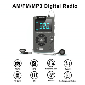 Mini AM/FM/MP3 Walkman electrónico de bolsillo 600mAh Batería recargable Radio FM Música Radio portátil AM FM - Product Image 2
