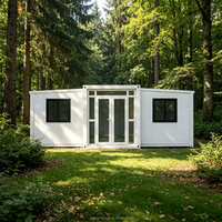 Maison conteneur mobile de luxe extensible 20, 30, 40 pieds avec finition intérieure complète, design moderne, personnalisable pour bureau à domicile ou villa