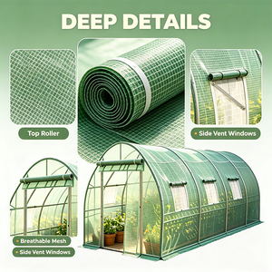 Serre de jardin miniature pliable, tente <span class=keywords><strong>pour</strong></span> plantes légère et portable, adaptée aux balcons, terrasses et petits espaces de jardinage - Product Image 1