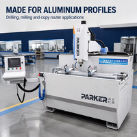 Machine de perçage et de fraisage CNC à tête unique 1200 pour le traitement des profilés en aluminium pour la fabrication de fenêtres et de portes
