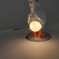 Accessoires de décoration pour la maison lampe œuf de poule ornements de bureau oeuf de coq veilleuse LED pour chambre salon fête