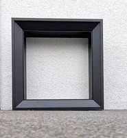 Finition de fenêtre en alliage d'aluminium sur mesure, installation facile, accessoires complets, revêtement en poudre, imperméable et résistant au soleil