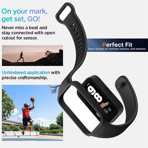 Correas Deportivas de Silicona Resistentes para Xiaomi Band <span class=keywords><strong>9</strong></span> Active con Funda para <span class=keywords><strong>Redmi</strong></span> Band 3, Pulsera Inteligente - Product Image 6