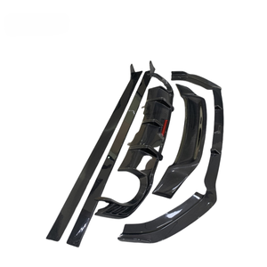 Pour Audi <span class=keywords><strong>Rs5</strong></span> <span class=keywords><strong>B9</strong></span> berline 2017-2019 lèvre avant en Fiber de carbone, jupes latérales, diffuseur arrière, becquet - Product Image 3