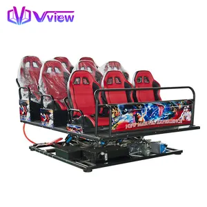 Vview VR街机5D 7D家庭运动模拟器影院3D 4k智能电影游戏投影仪6D影院4座