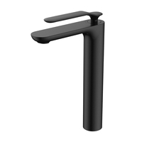 Robinet de lavabo contemporain à poignée unique, monotrou, à eau froide, pour salle de bain