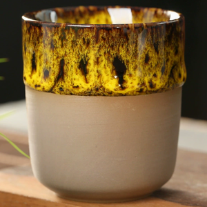 Taza de Degustación de <span class=keywords><strong>Café</strong></span> Estilo Japonés Hecha a Mano, Taza de Té de Cerámica Retro, Taza Maestra de Cerámica Rústica para Té Kung Fu y Espresso - Product Image 4