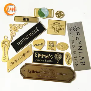 Best Selling High Grade Custom Texture Engraved Brass/stainless Steel Metal Logo Plate