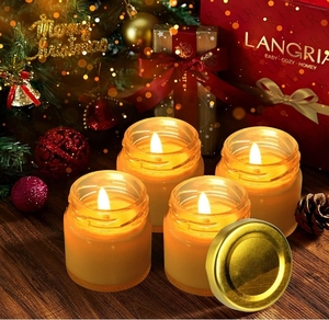 Venta al por mayor 50ml pequeños frascos de vidrio con tapas para miel mermelada jalea vela artesanía especias fiesta favores - Product Image 3