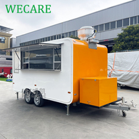 Wecare Voiture de cuisine mobile Petit chariot de bar Camion de nourriture Remorque de café avec cuisine USA