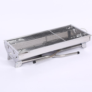 Barbecue en acier Grilles <span class=keywords><strong>à</strong></span> charbon de <span class=keywords><strong>bois</strong></span> Pliant Portable Extérieur Espace de Noël Valentine Fête de <span class=keywords><strong>bébé</strong></span> Cadeaux d'Halloween Bière chinoise - Product Image 3