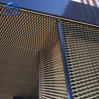 Grillage métallique décoratif en aluminium diamanté durable 4x8 pieds pour plafond, fourni directement par l'usine