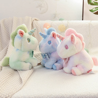 Peluche licorne arc-en-ciel douce et colorée pour enfants, jouet Kawaii en peluche, cheval licorne, cadeau Offre Spéciale