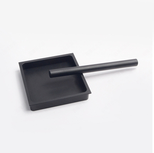 Alüminyum Gömme Dolap Kare Kulp Gizli Sürgülü Ahır Kapısı Kolu Siyah/Altın Geleneksel Yatak Odası Şifonyer Mutfak Otel - Product Image 6