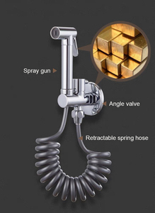 Pistola de pulverización de latón de alta presión con válvula de esquina de un solo control para limpieza en el baño - Product Image 4