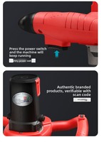 Ponceuse murale électrique sans poussière à LED haute puissance 220V 3980W pour surfaces en béton avec réglage 6 vitesses pour le bricolage