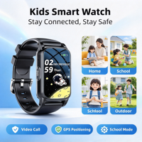 Jam Tangan Pintar GPS Anak S5 Mendukung Panggilan Video Panggilan Suara Kontrol Orang Tua Tahan Air Sehari-hari Jam Tangan Pintar Anak Tanpa Permainan