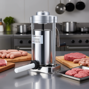 Embutidora de salchichas vertical manual Vevor 2L de acero inoxidable 304 para uso doméstico y en restaurantes - Product Image 2