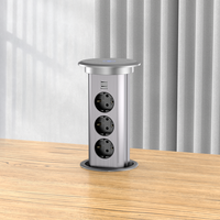 Prise de courant escamotable pour cuisine, compatible Russie, avec rallonge électrique sans fil, compatible UK/EU/Australie