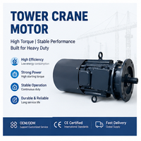 Moteur synchrone sans balais à aimant permanent haute efficacité et étanche pour grue à tour, idéal pour les levages lourds en construction