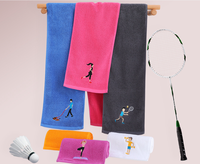 Serviettes de sport personnalisées brodées en coton 100% écologique, séchage rapide, douces et absorbantes, pour la vente au détail et les distributeurs
